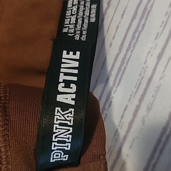 Victoria's Secret PINK Active Ultimate Push-up Racerback Sports Bra Brown XL - Picture 6 of 10